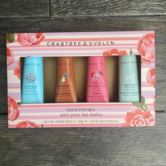 Set 4-Crabtree & Evelyn London Hand Therapy-4 X .9 oz-New in Box - Picture 1 of 1
